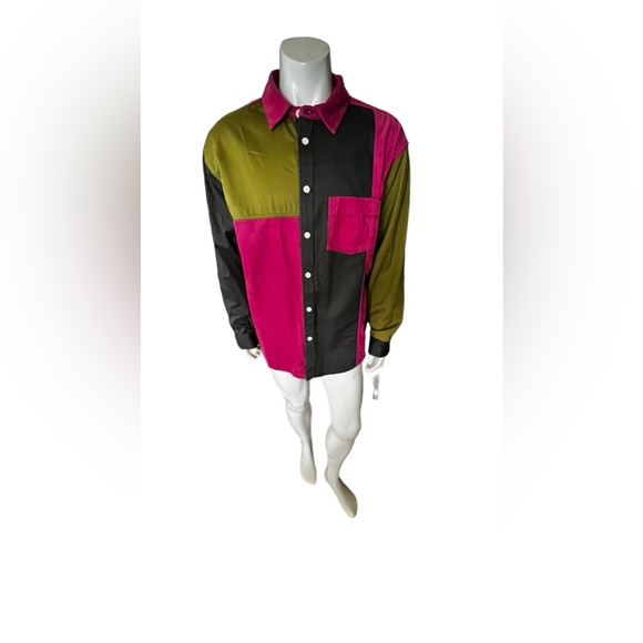 Urban Outfitters Mix Fabric Overshirt - Picture 7 of 10